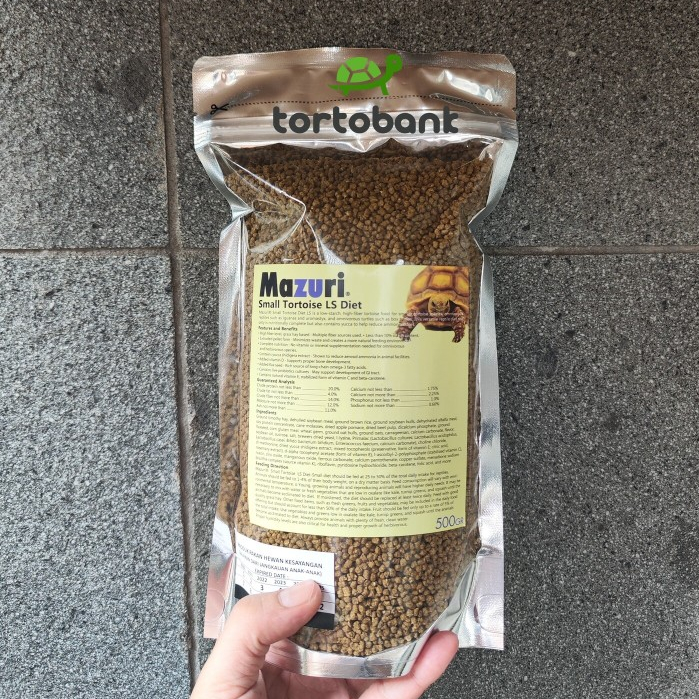TORTOISE LS SMALL DIET 500 GRAM - PELET KURA DARAT SMALL TORTOISE LS DIET TORTOISE FOOD - MAKANAN KU