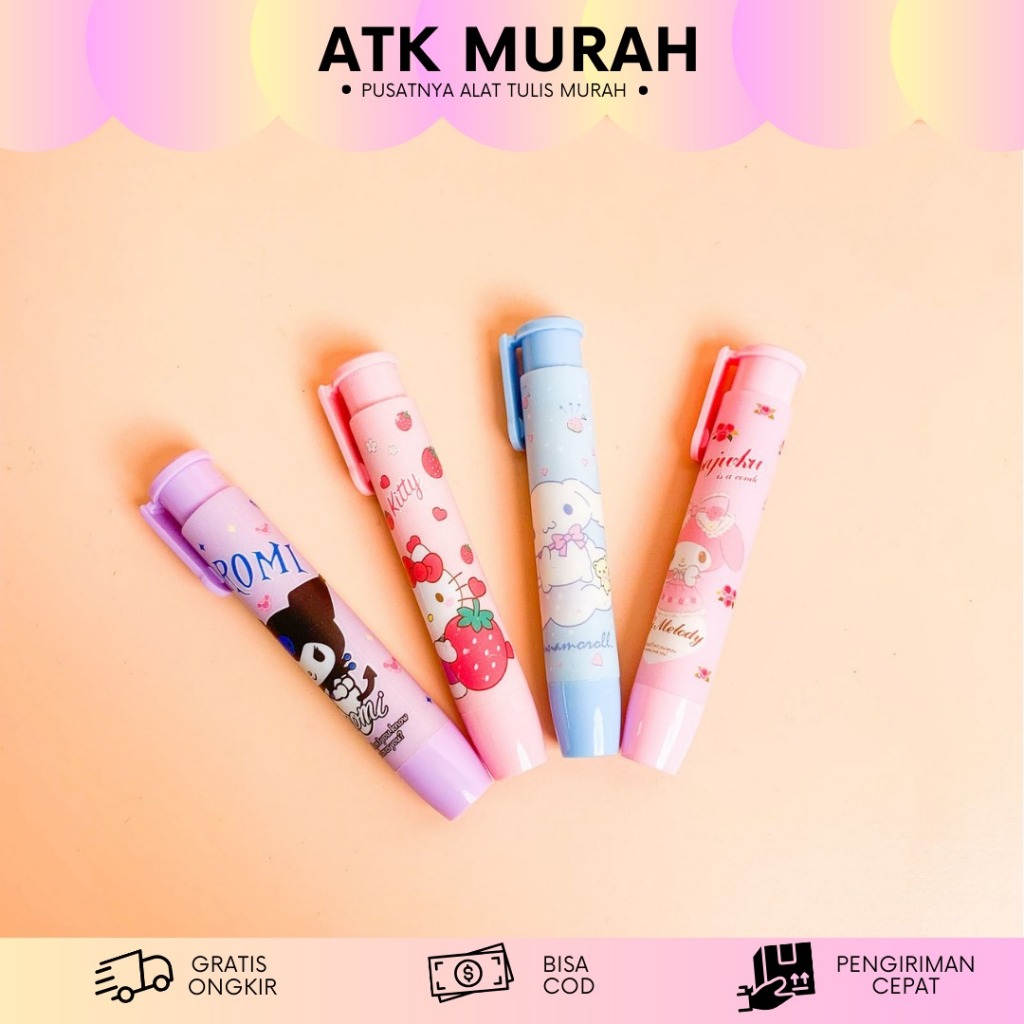 

HAPUSAN CETEK MOTIF SANRIO DEPRESSIBLE ER-1281 ERASER PENGHAPUS LUCU IMUT KADO UNIK COD