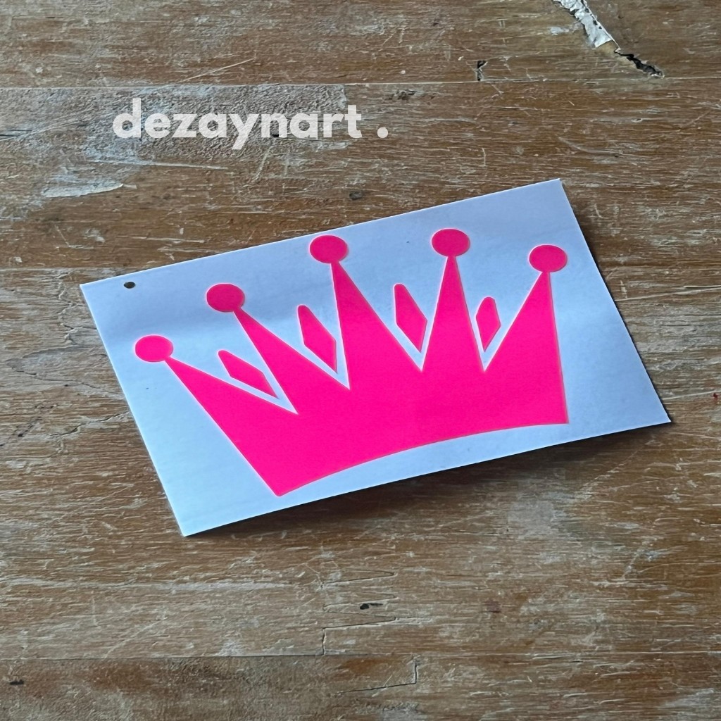 

Sticker Bentuk Mahkota Cantik Bisa Custom