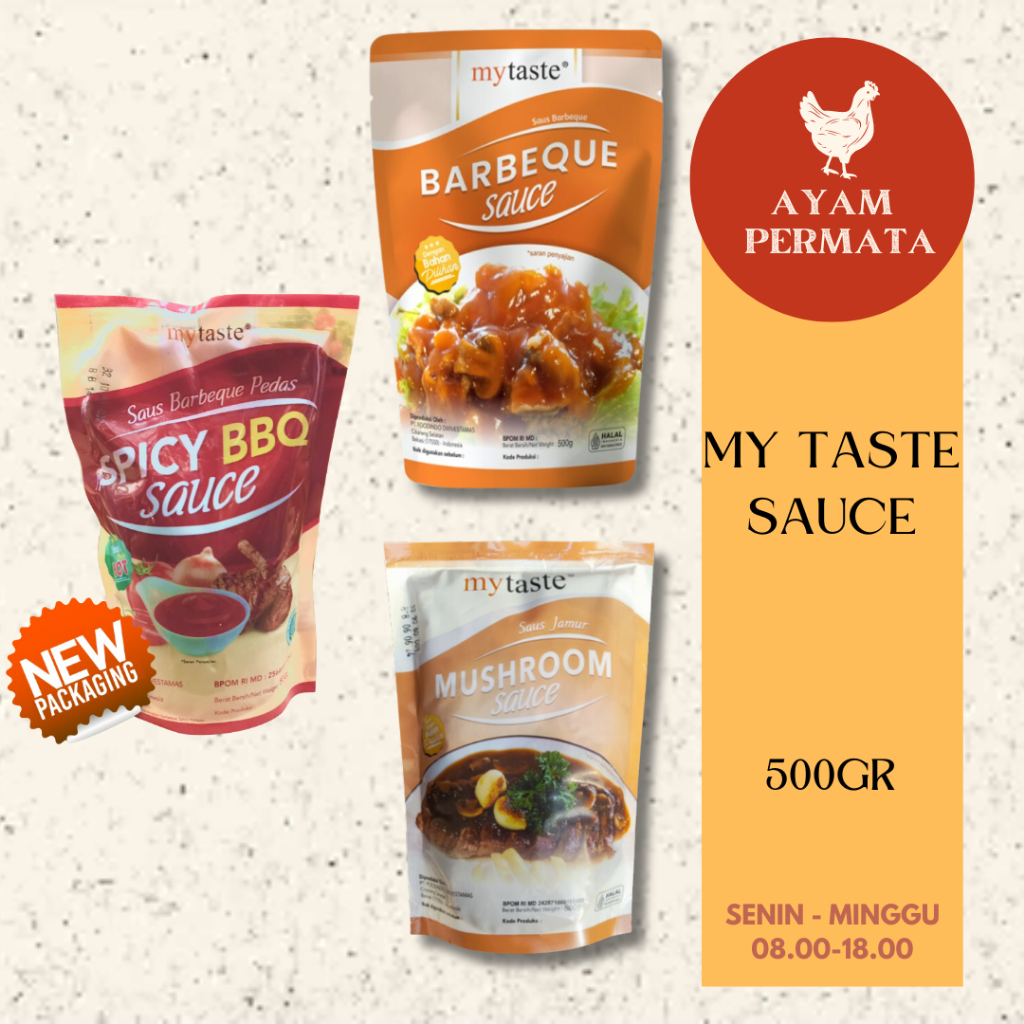 Saus Barbeque Spicy BBQ Mushroom MY TASTE - Sauce Jamur Barbekyu Enak