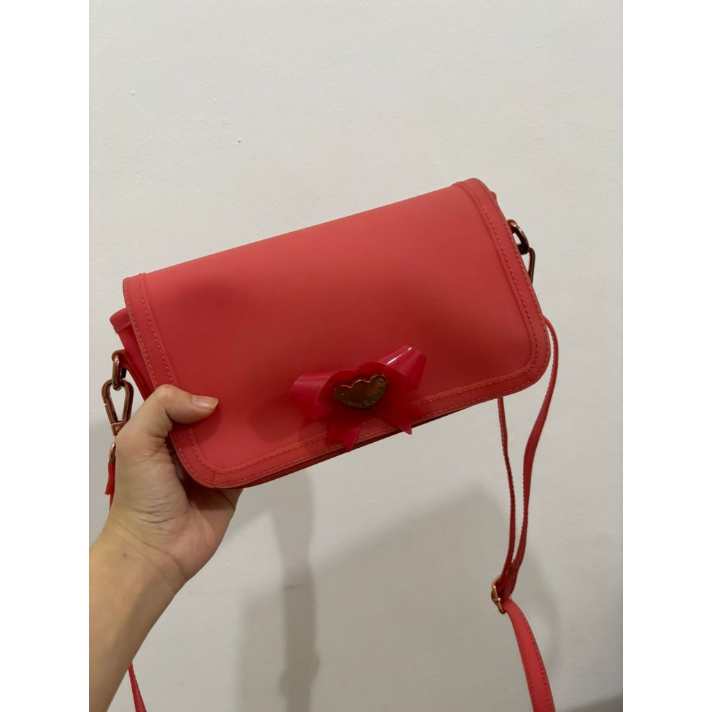 Tas Jelly Bunny Pink Preloved Bekas