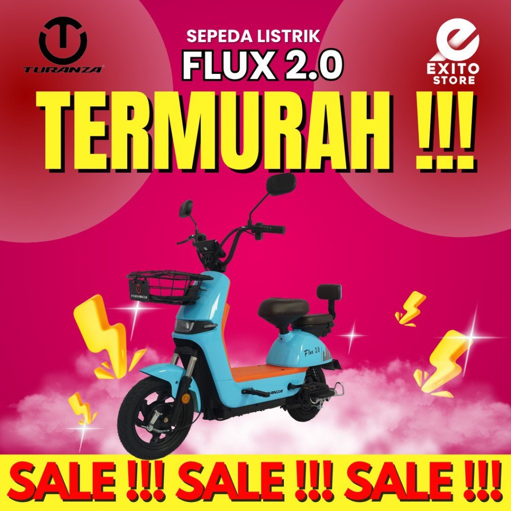 SEPEDA LISTRIK TURANZA FLUXX 2.0 GARANSI RESMI BY TURANZA
