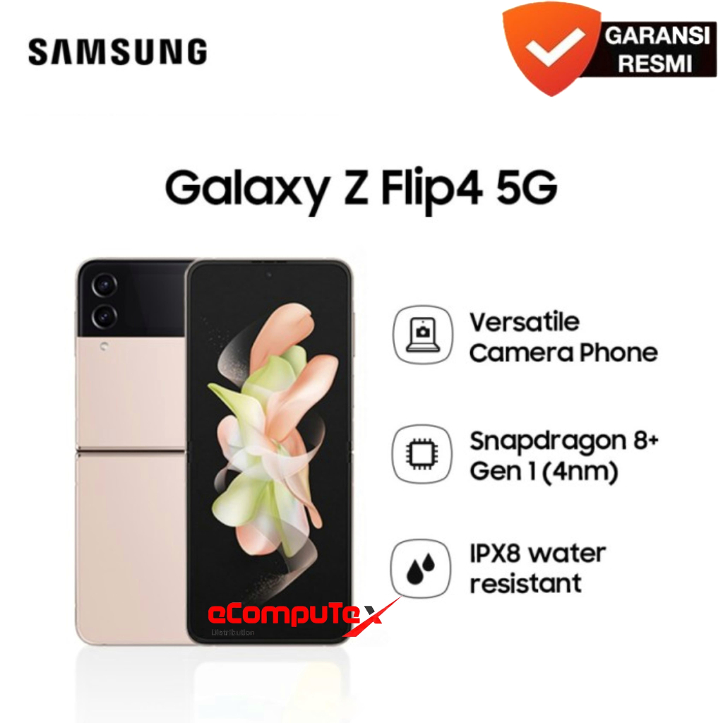 SAMSUNG GALAXY Z FLIP4 5G 8/128GB HEANDPHONE LIPAT Z FLIP-4 ORIGINAL -GARANSI RESMI