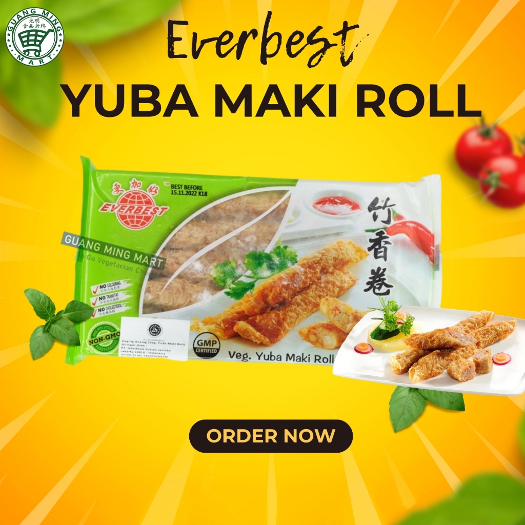 

Everbest Yuba Maki Roll / Lumpia Udang Seafood Vegetarian 300gr