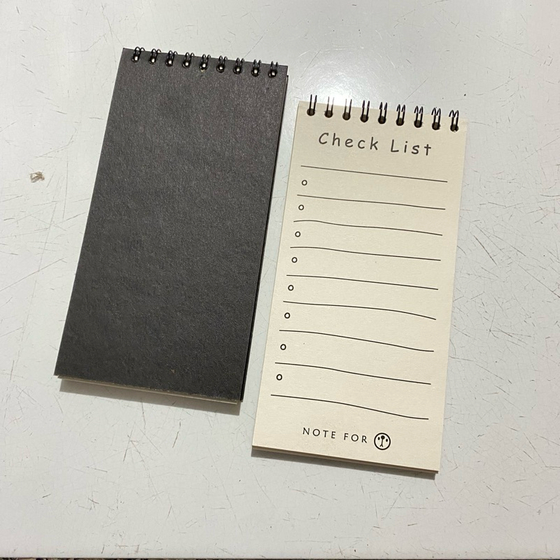 

CHECK LIST NOTEBOOK/NOTES BOOKPAPER/CATATAN HARIAN