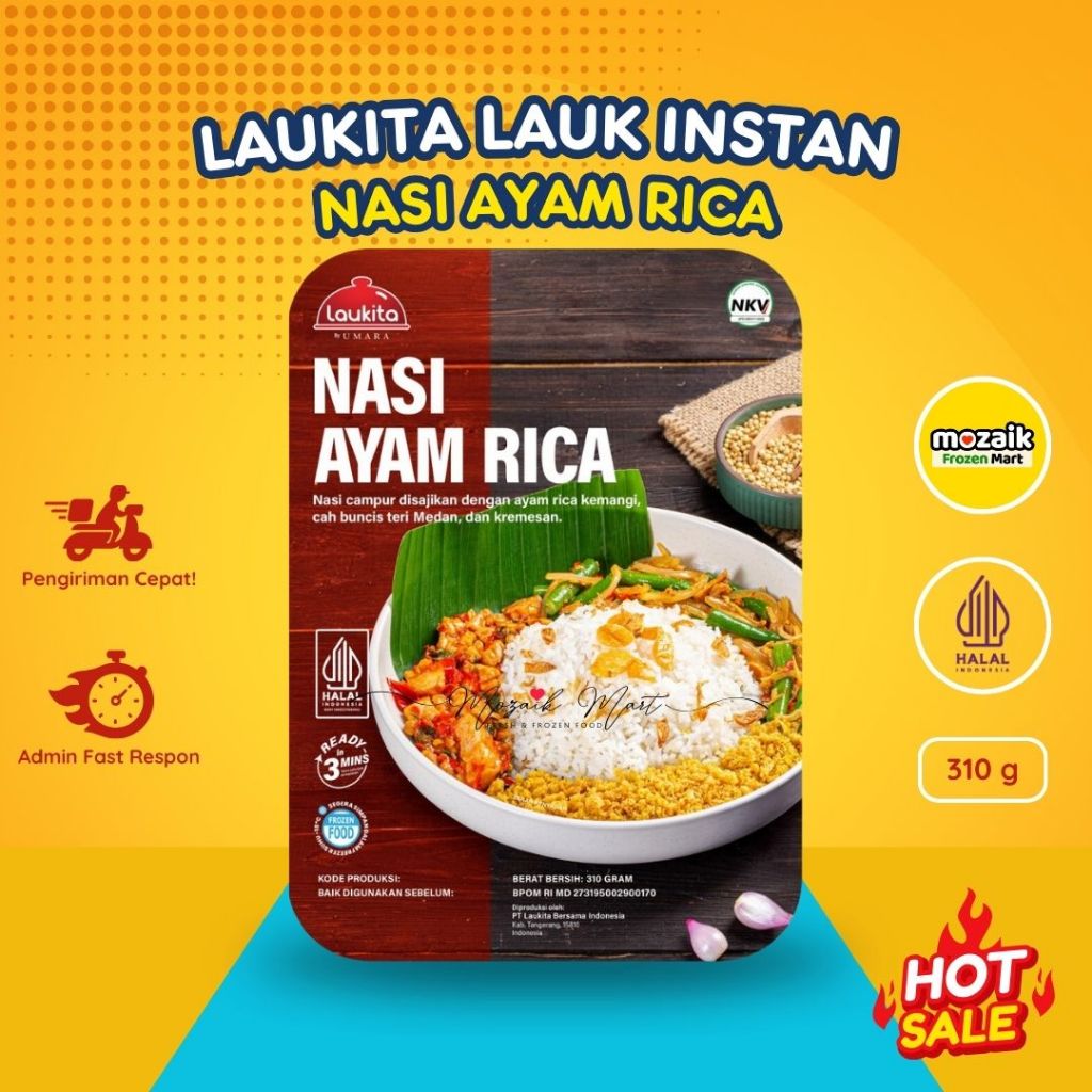 

Laukita Nasi Ayam Rica 310gr Frozen Mart Frozen Food Palembang