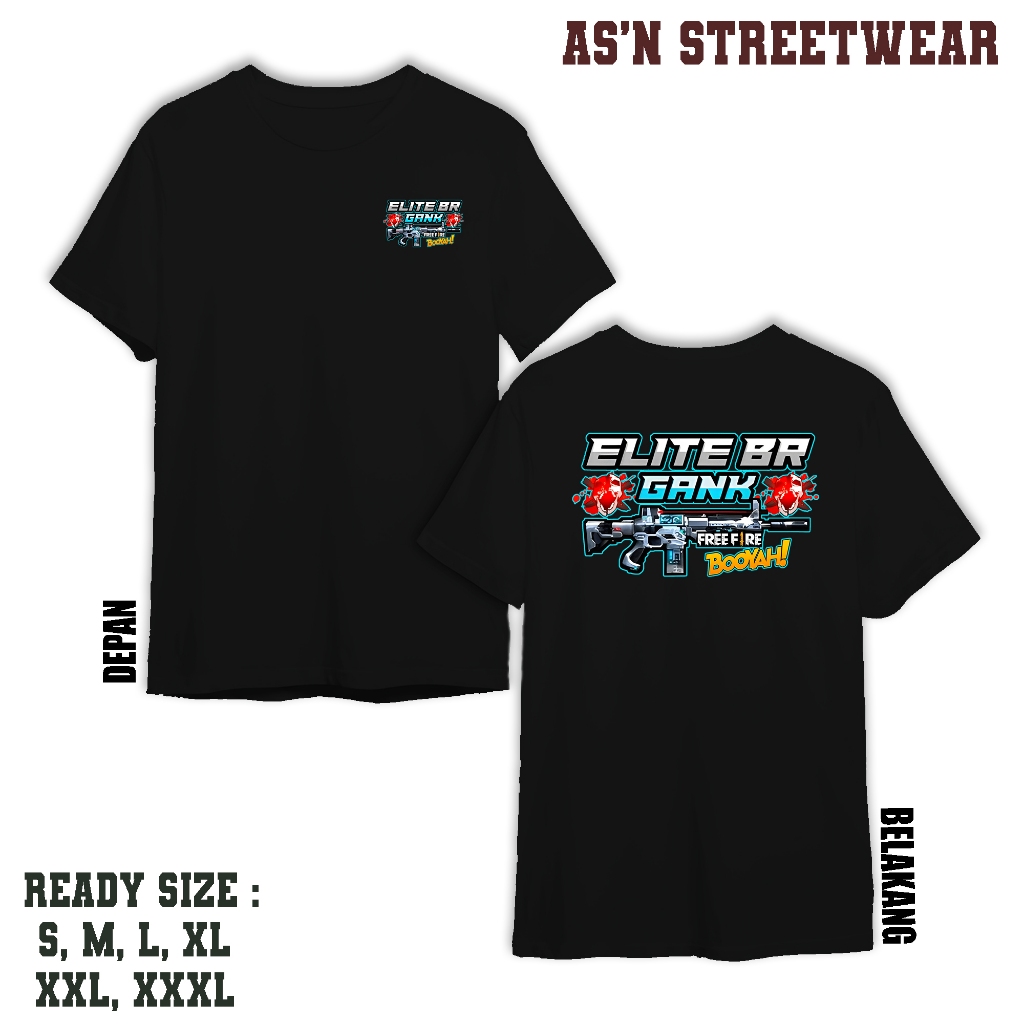 KAOS DEWASA ELITE BR GANK SCAR TITAN - KAOS PREMIUM - BAJU UNTUK PRIA DAN WANITA DEWASA - BAJU DISTR