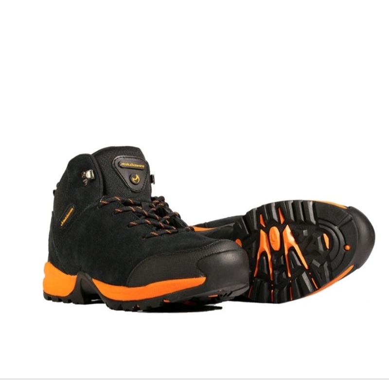 Sepatu Gunung MOKZHAWARE Breathe Su Black Orange Free Kaos Kaki Sepatu Hiking MOKZHAWARE JunDW
