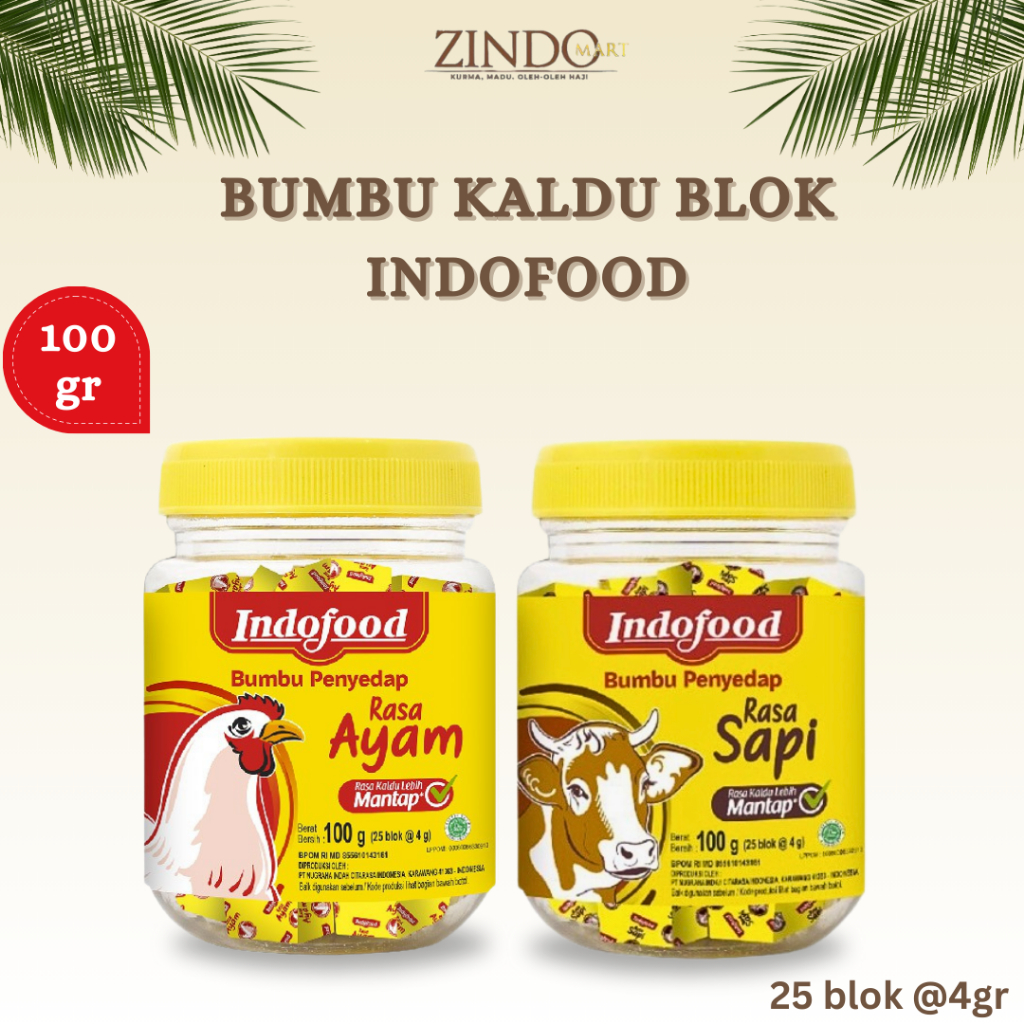 

BUMBU INSTAN KALDU BLOK INDOFOOD 100GR RASA AYAM DAN SAPI / SEASONING BUMBU REMPAH ASLI PENYEDAP MASAKAN