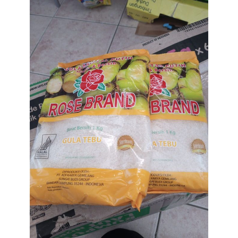 

Rose Brand Gula Pasir Tebu Kuning 1kg