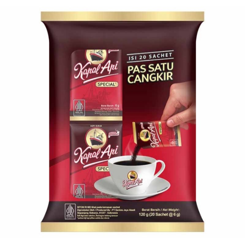 

kapal api tanpa gula 10 x 6 gr