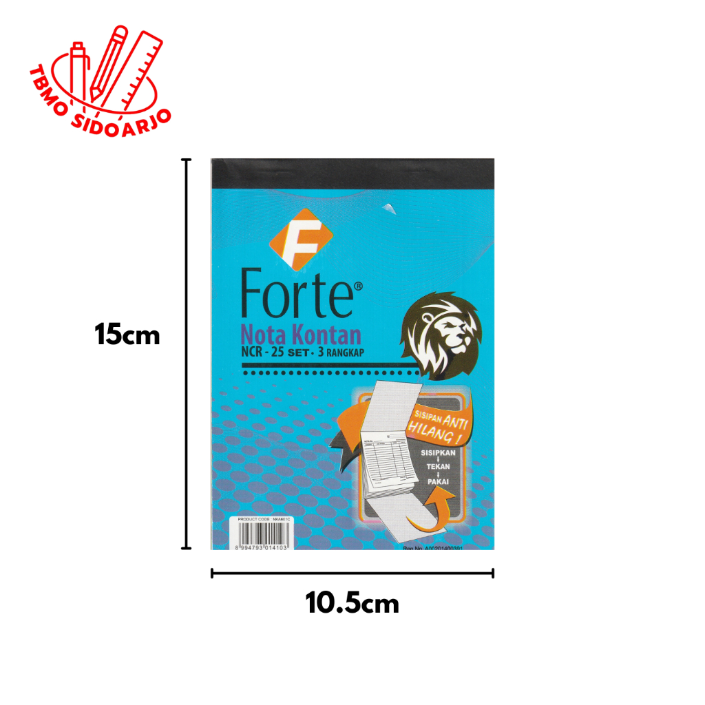 

TBMO Nota Kontan Forte Kecil 3ply K3 Per Pcs
