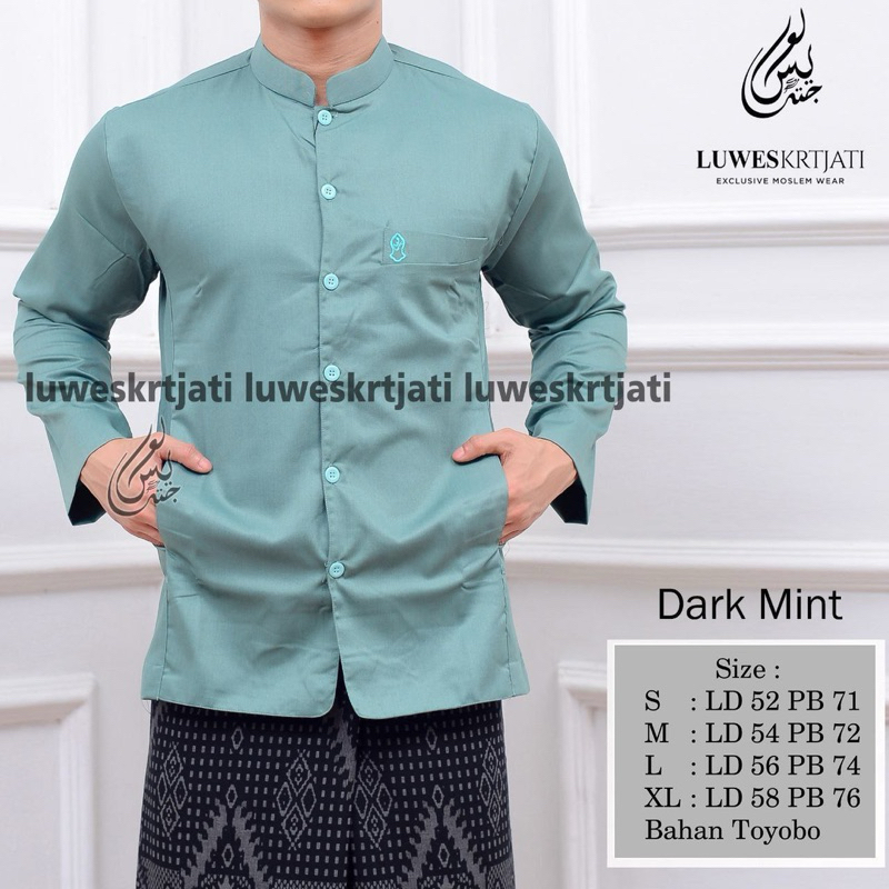 Baju Koko Haibah Exsklusive Saku Samping Koko Habaib Semi Jas Terompah