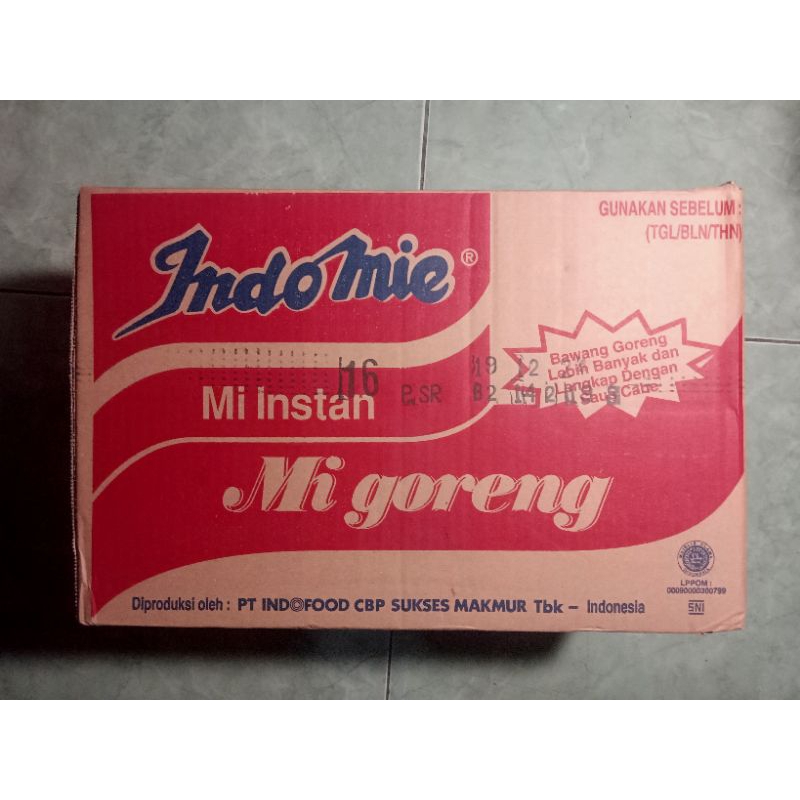 

Mie Indomie Goreng Instant 1 Dus isi 40pcs