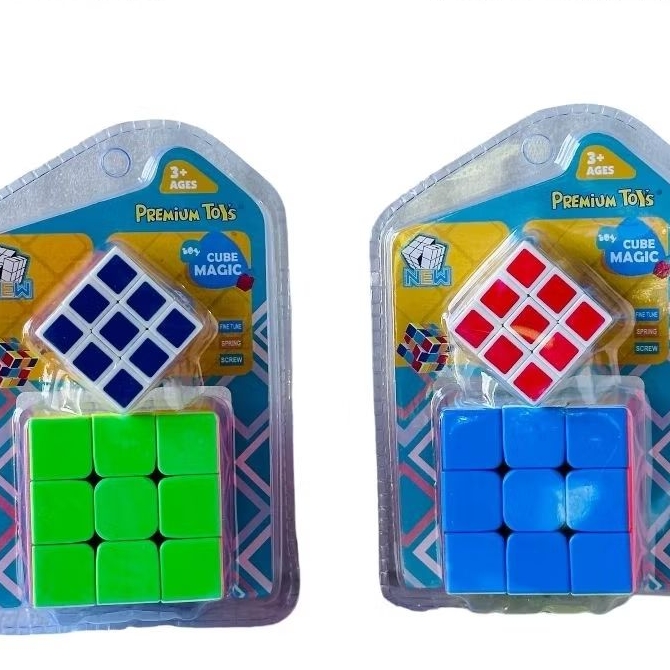RUBIK 3X3 ISI 2 MIKA.RUBIK ISI 2 BESAR DAN KECIL.BAGUS BISA BUAT MAIN BERSAMA TEMAN.KUBUS.KUBUS RUBI