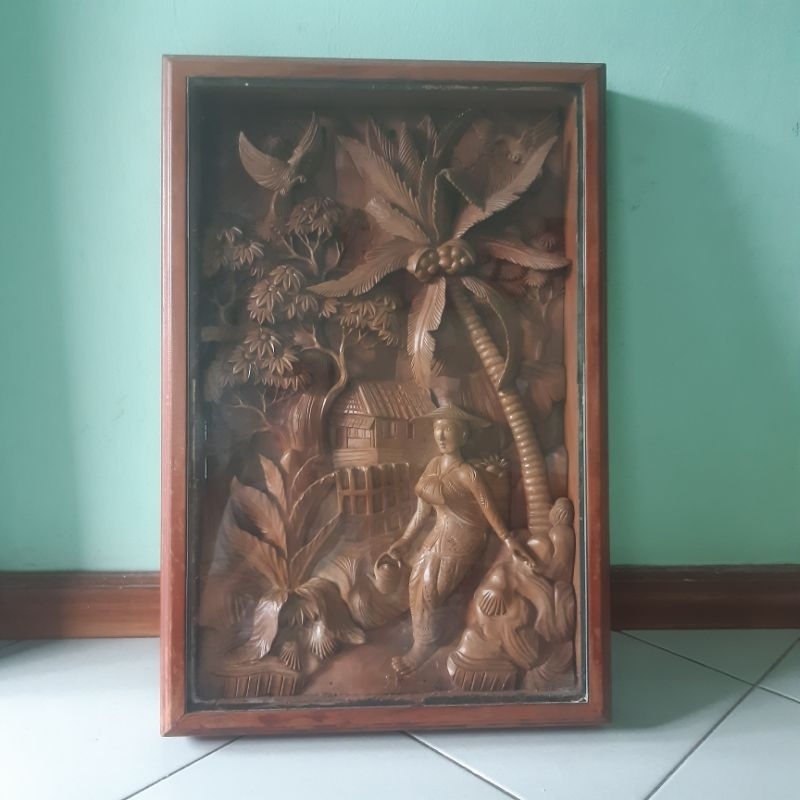 [Preloved] Hiasan Dinding - Ukiran kayu Bali