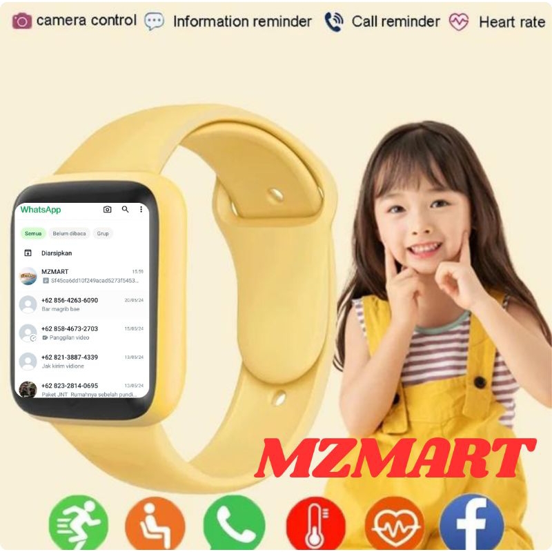 Jam Tangan Hp Pintar Android Digital Smartwatch Imo Anak Pria Wanita Dewasa Sport Bluetooth Notif Wh