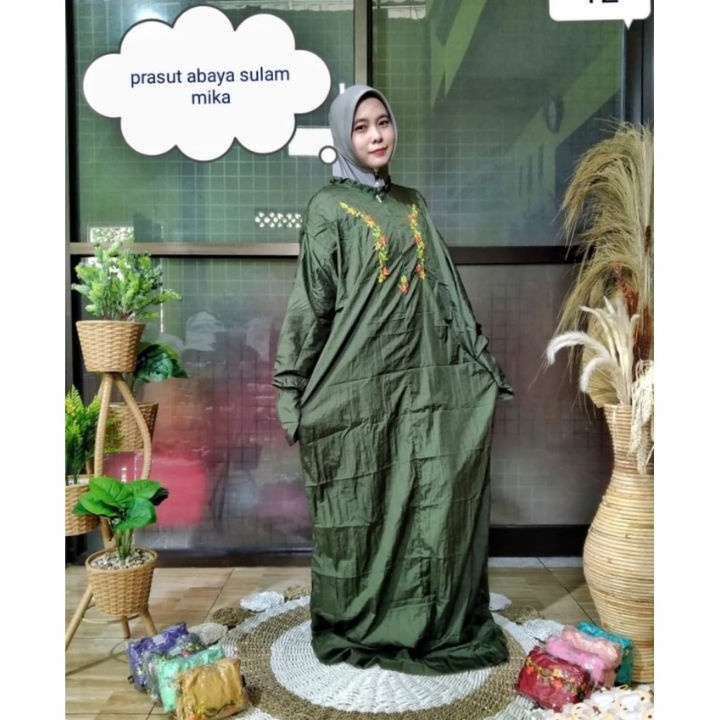 Kualitas Dijamin MUKENA ABAYA TERUSAN BORDIR  MUKENA TANPA KEPALA