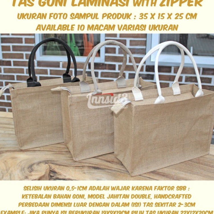Best Product Tas Goni Laminasi w ZIPPER RESLETING