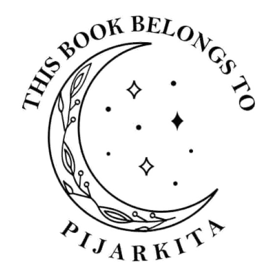 

D8 NAMA BOOK STAMP STEMPEL BUKU AESTHETIC PIJARKITA