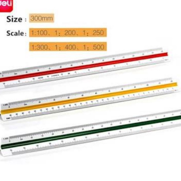 

Deli Scale Ruler Penggaris Skala Deli