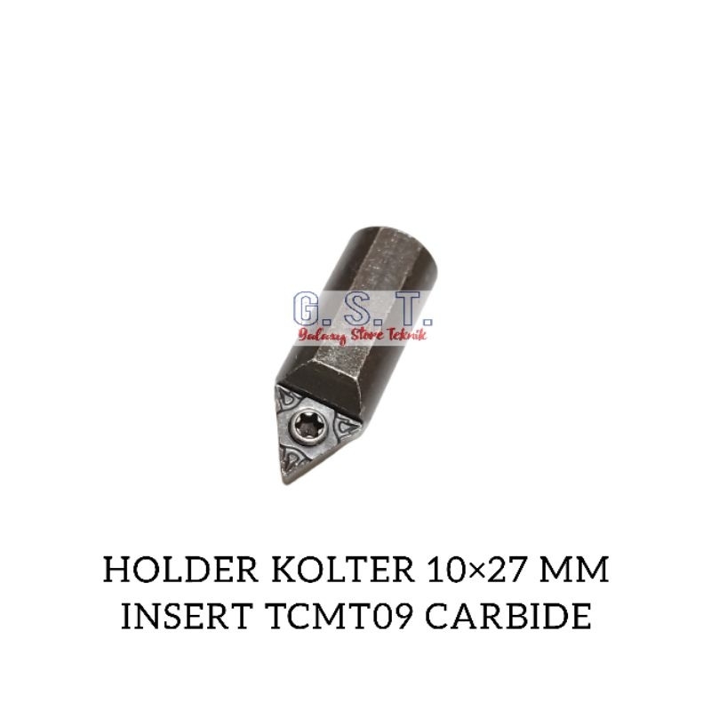 Holder Bubut Kolter 10mm Panjang 27mm Pahat Kolter 10 × 27mm Insert TCMT09