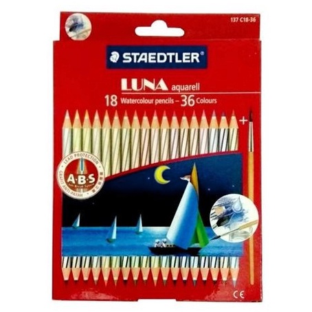 

Buruan Beli Pensil Warna Staedtler Luna Aquarell watercolour 18 pensil 36 warna
