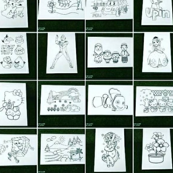 

Terdepan Styrofoam lukis ukura 33x5x1cm isi 5 gambar