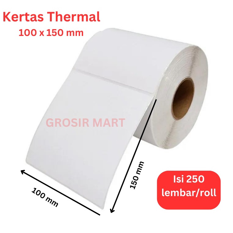 

Kes Thermal Kes Label Resi Barcode ukuran 1x15mm A6 isi 25 LEMBAR PER 1 ROLL Kes Resi Tempel