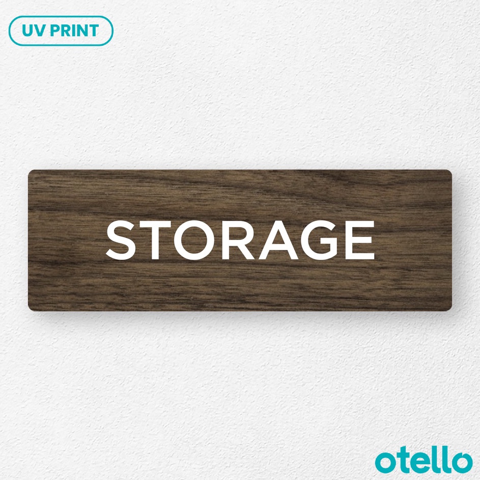 

Otello Papan Tulisan Storage Sign Board Kayu Print UV Papan Tempel Gudang Wooden Kantor Sticker Dinding Lettering Timbul