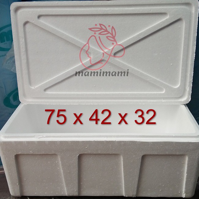Sterofoam box AG 75x42x32 Styrofoam Besar Gabus Ikan Sayur Bandung