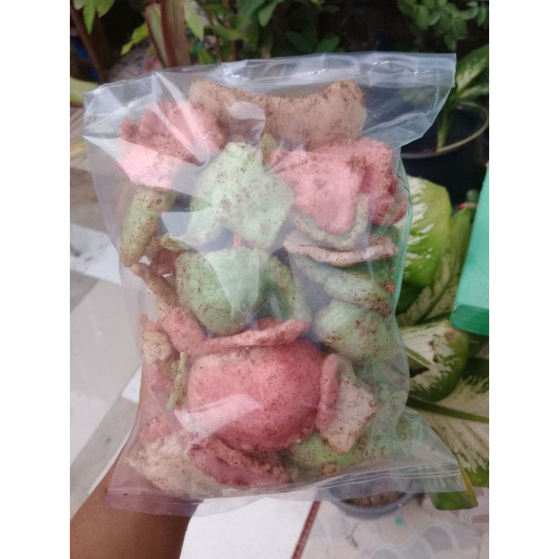 

krupuk Jatilawang/krupuke antor / krupuke bumbu glopot warna warni 100grm