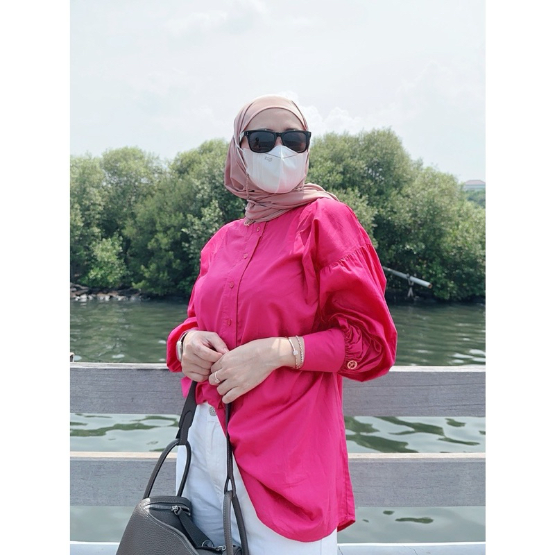 Preloved Fhanza Project - Isyana Tops FUSCHIA