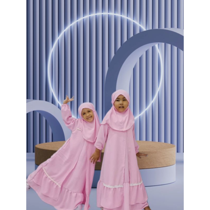 Yufid Gamis + Jilbab Anak Lucu Imut Untuk Anak TK-SD