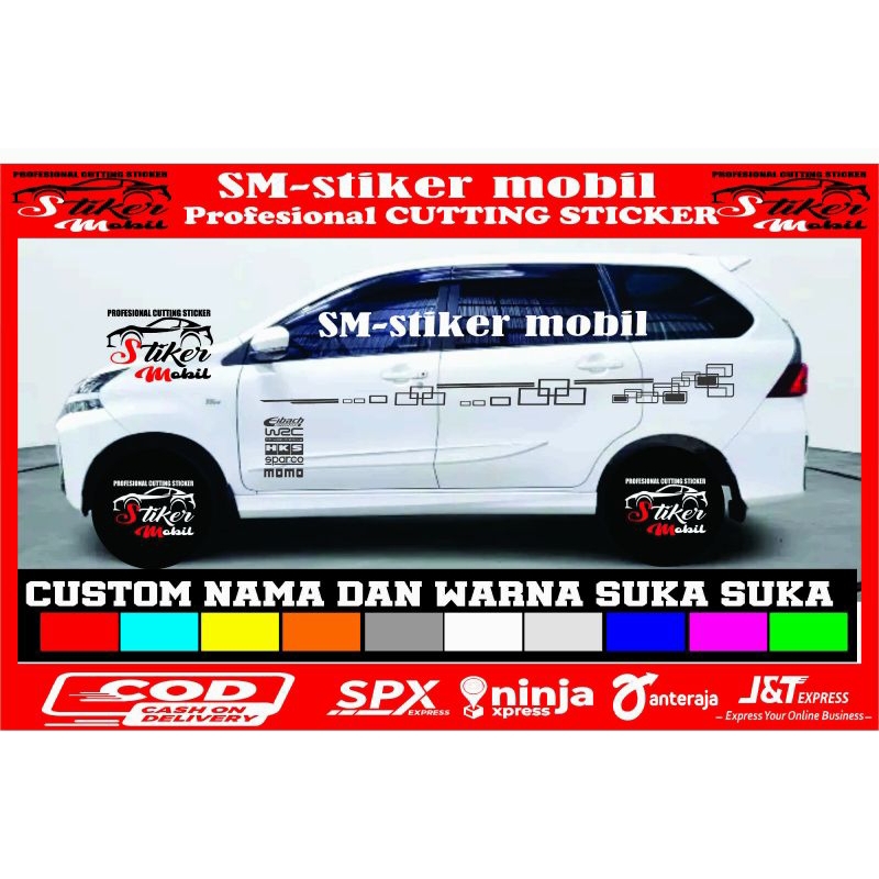 stiker mobil avanza xenia innova veloz sigra calya dll stiker cutting variasi mobil stiker custom