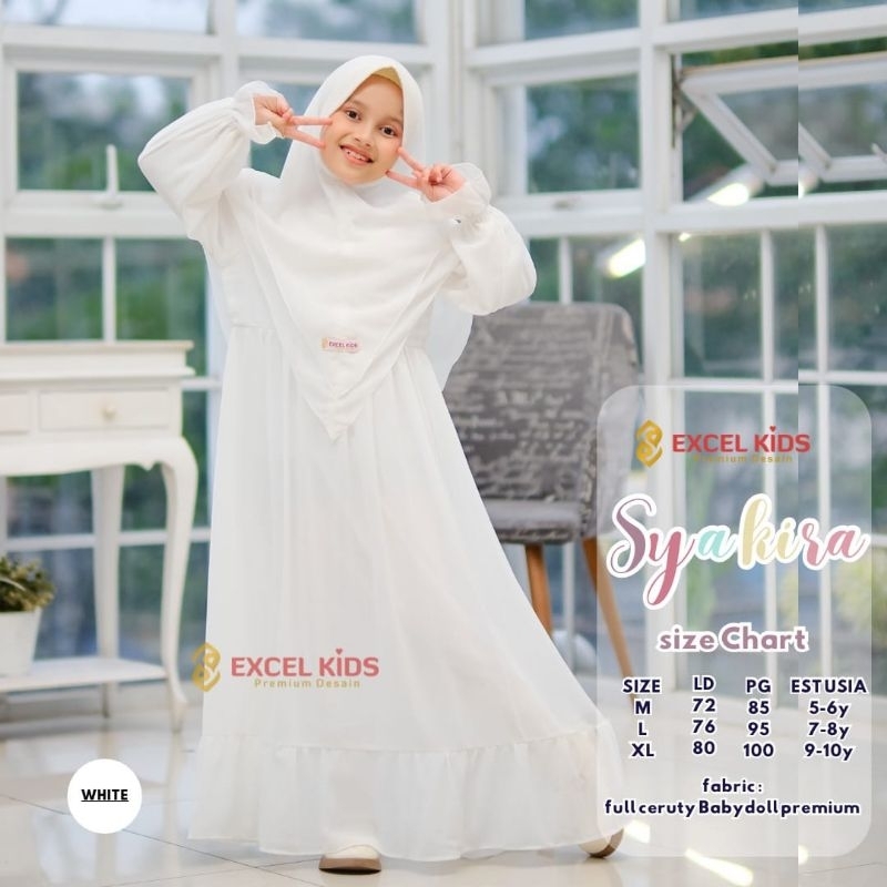 DRESS GAMIS  ANAK MEIRA/SYAKIRA FREE HIJAB