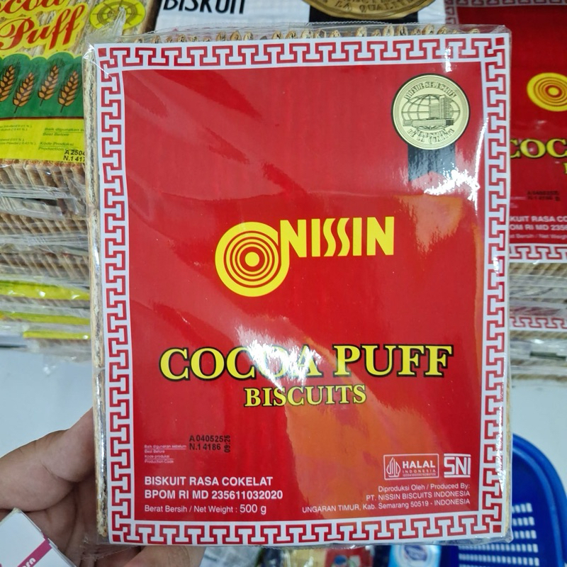 

NISSIN COCOAPUFF 500gram biskuit