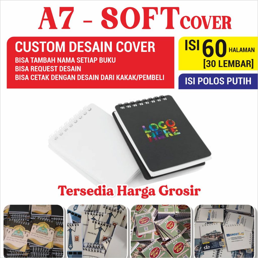 

NOTEBOOK MINI A7 JILID CUSTOM | JILID SPIRAL | BUKU TULIS MINI A7 | BLOCKNOTE CUSTOM | A7 CUTE MINI NOTEBOOK | NOTEPAD PORTABLE | PORTABLE SMALL DIARY | BUKU A7 CATATAN RING | BUKU CATATAN DIARY KECIL | BUKU BINDER | HARDCOVER SOFTCOVER | ISI 30 LEMBAR