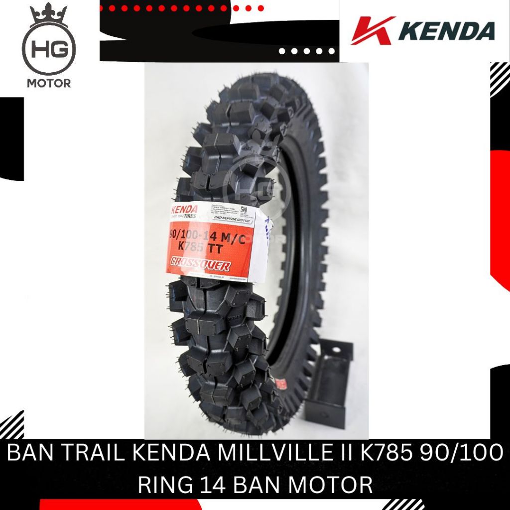 BAN TRAIL KENDA MILLVILLE II K785 90/100 RING 14 BAN MOTOR