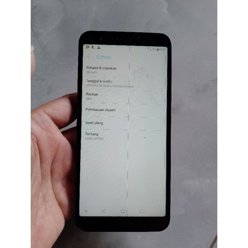 mesin Asus X00RD hidup normal