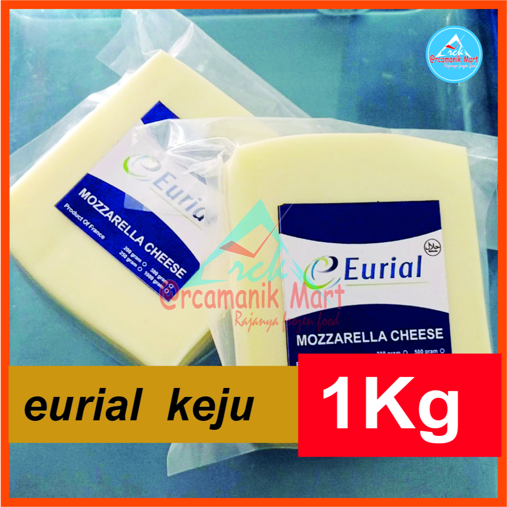 

keju mozzarella eurial/keju mozarela 1kg eurial