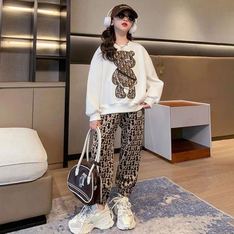 Baju Setelan Anak Perempuan Style Korea Import 5-12 Tahun
