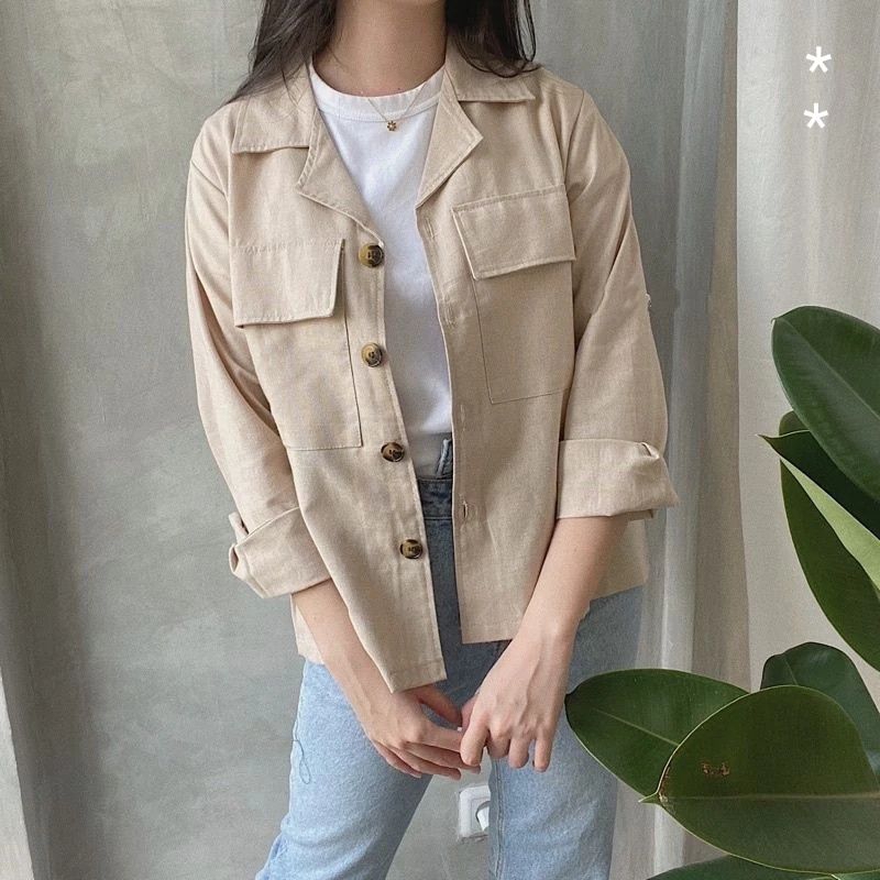 Kemeja Linen Wanita || Outer Linen ||