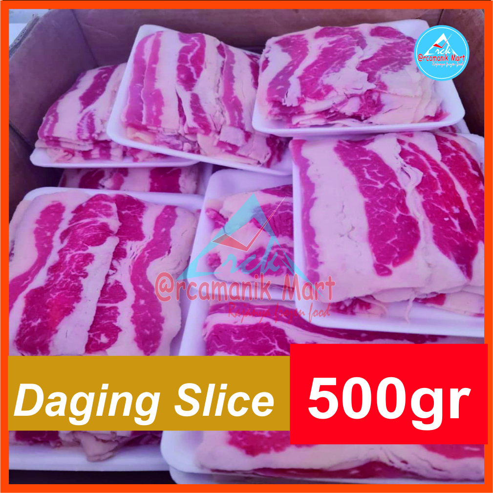 

daging slice beef/sapi 500gr
