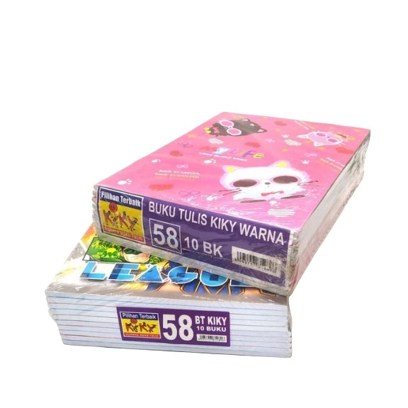

Buku Tulis KIKY 58 Lembar Polos Kwarto Random Cover - 1 pak ( 10 pcs )
