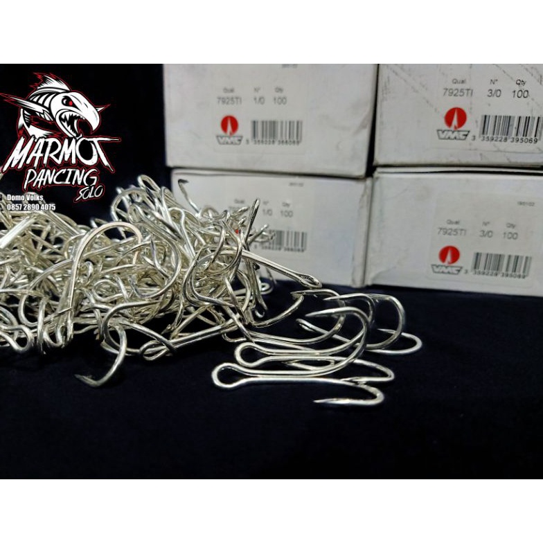 DOUBLE HOOK VMC 7925TI MADE IN FRANCE PER BOX ISI 1PC ART U7A7