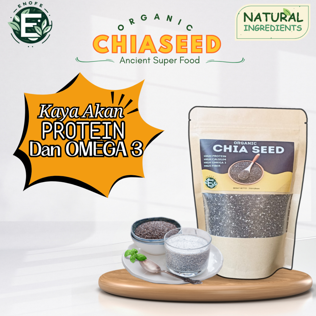 

ORGANIC BLACK CHIASEED 250GR / CHIA SEED PREMIUM ORIGINAL MEXICO BAGUS BUAT DIET / JSR 100% PREMIUM QUALITY