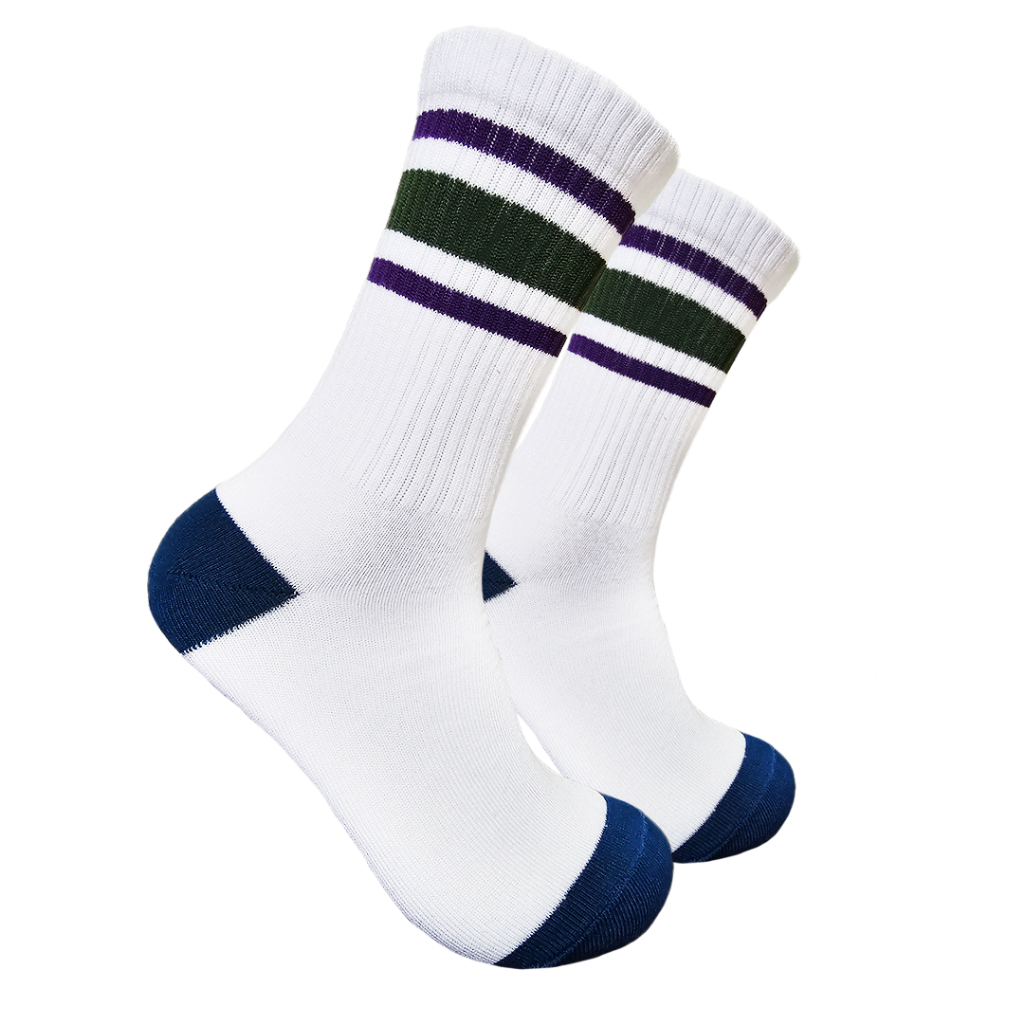 Kaos Kaki Oldschool - Kaos Kaki Skate - Motif Garis G110 - 4LAYER BENANG