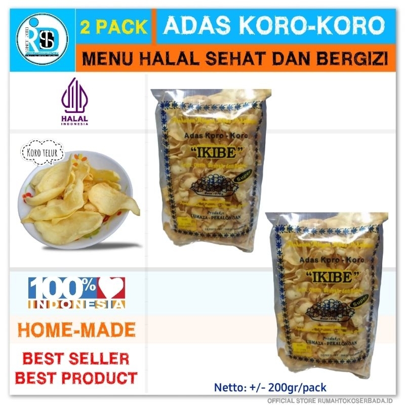 

Adas Koro Koro IKIBE 2x200gr Menu Sehat Dan Bergizi Makanan Ringan Oleh Oleh Khas Kota Pekalongan