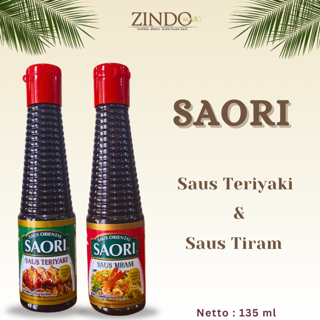 

SAORI SAUS TERIYAKI DAN SAUS TIRAM / SAUS ORIENTAL 135ML / AJINOMOTO